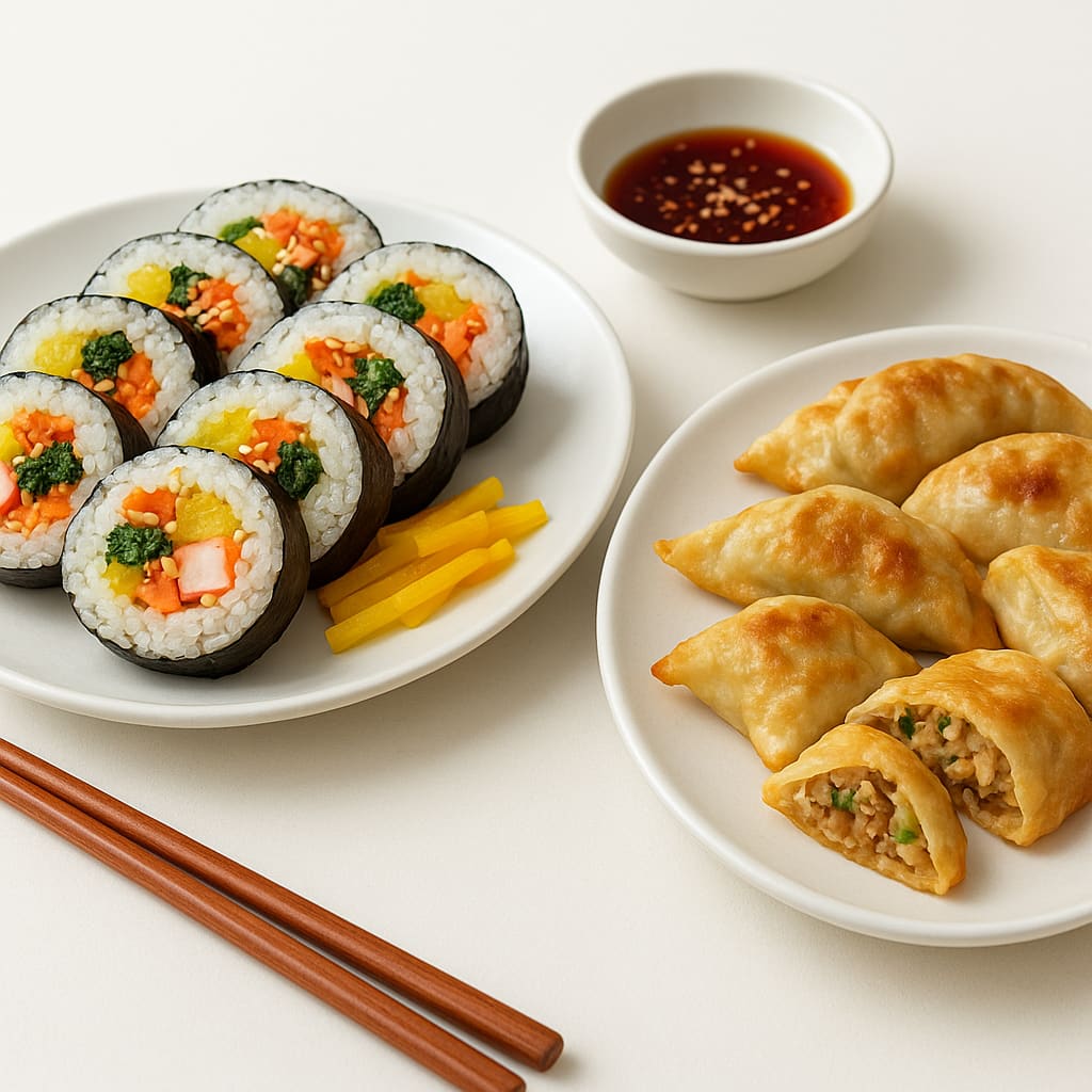 Kimbap und Mandu